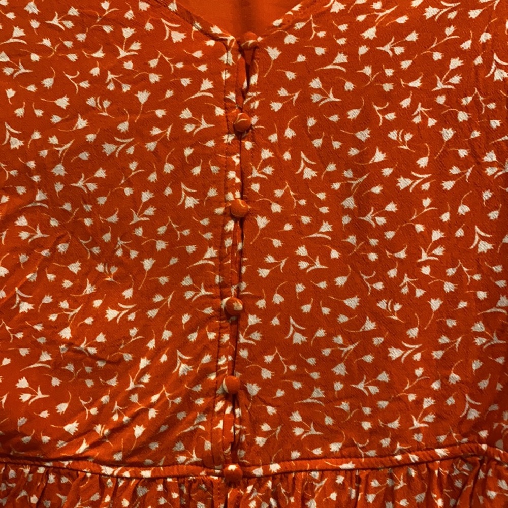 Francesca Orange and white floral top - Picture 3 of 5
